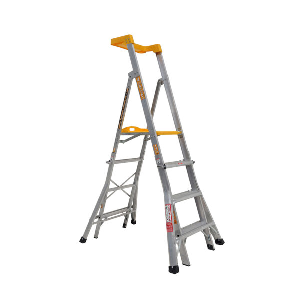 Compact Height Adjustable Aluminium Platform Ladders
